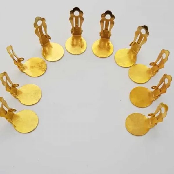 &Oslash;reringe Stands Clips Tray N&deg;01 2. valg x 20 par guld