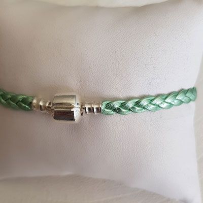 Europæisk klip armbånd Plain 03 FRA 15 TIL 23 CM Sylvergreen