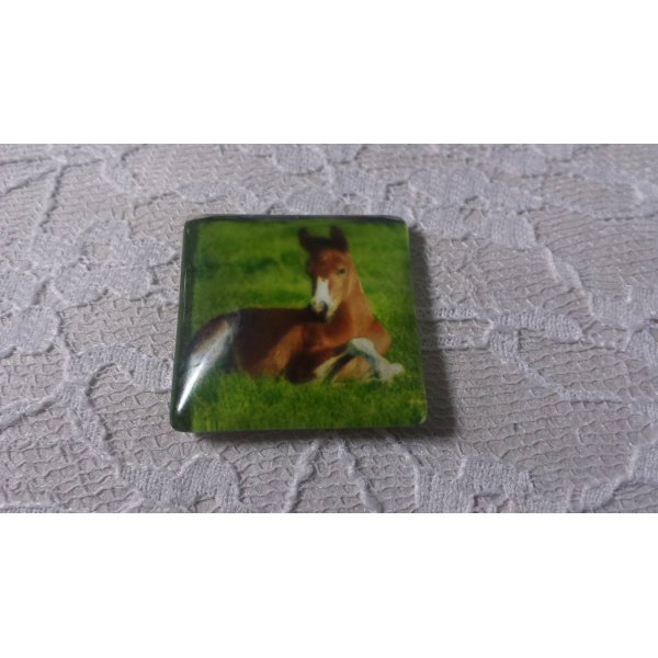 firkantet glas cabochon 30mm 028 