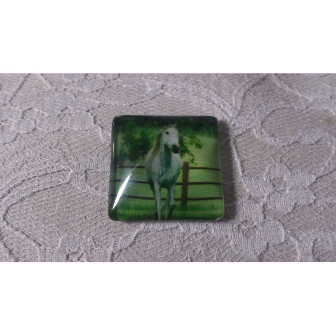 firkantet glas cabochon 30mm 026 