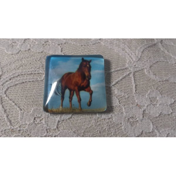 glas firkantet cabochon 30mm 015 