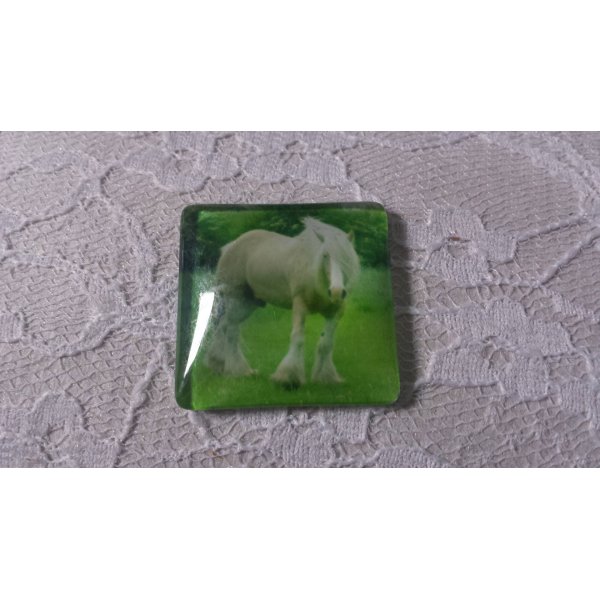 firkantet glas cabochon 30mm 010 