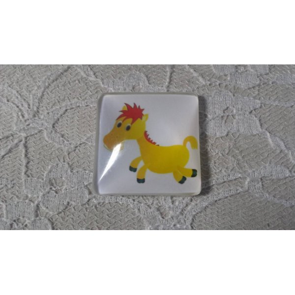 firkantet glas cabochon 30mm 005 