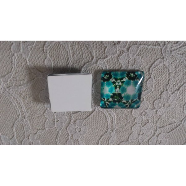 firkantet glas cabochon 25mm 047 