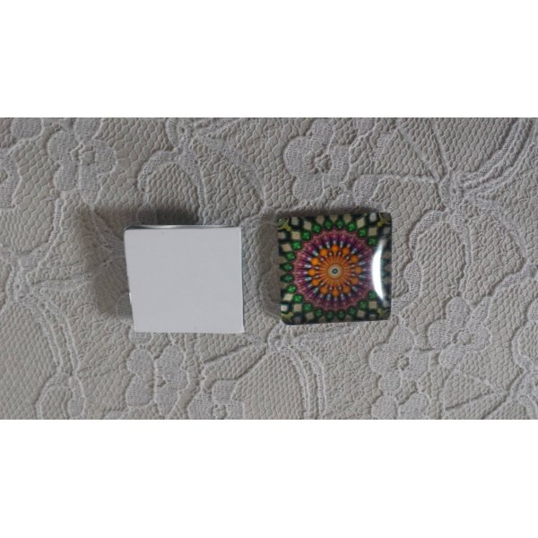 firkantet glas cabochon 25mm 039 