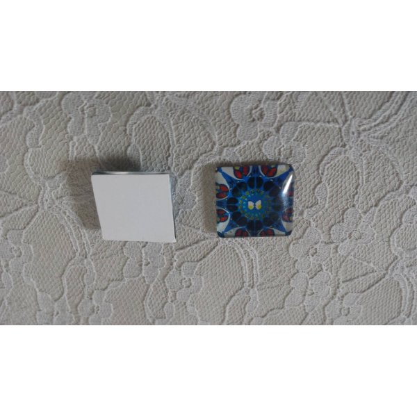 firkantet glas cabochon 25mm 030 