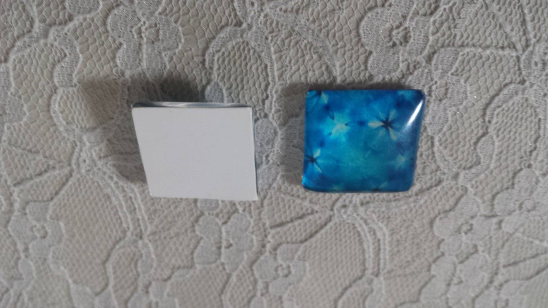 firkantet glas cabochon 25mm 019 