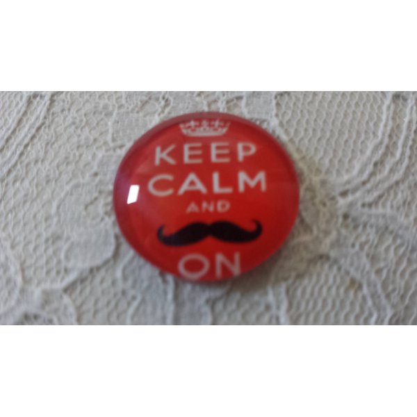 glas cabochon rund 25mm oversk&aelig;g 043 