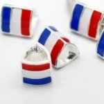 Pearl No. 0001 Tricolour Email Flag Kompatibel