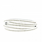 Læderkugle Hvid 06 mm med nikkelfri kuglekæde pr. 20 cm