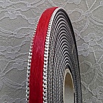 Rød kalv Flad læder 10 mm x 20 cm hud og kæde