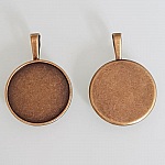1 cabochonholder 25 mm N°01 Bronze