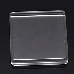 Cabochon Square 25 x 25 mm i gennemsigtigt fliseglas N°29
