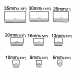 20 Fermoirs griffe 16 x 8 mm Argent