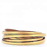 05 mm glat guld læder med 20 cm