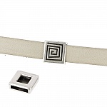 13 mm Zamak Passage N°04 Sølv