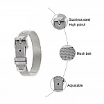 Rustfrit stål armbånd 10 mm sort