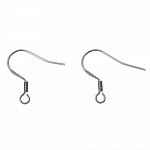 Øreringeholder Rustfrit stål krog N°05 x 1 par