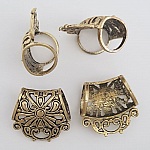 2 tørklæde løkker N°58 Guld