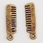 Charm hårkam Bronze
