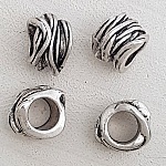 Sølv rørperle N°06