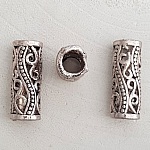 Sølv rørperle N°16