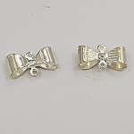 Sølv Bow Tie Charm N°19 Charm Bow Tie Ribbon