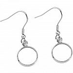 20 øreringeholdere 16 mm N°06 Sølv