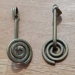 PM Bronze spiralspænde i bronze