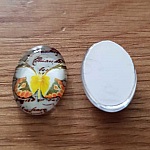 Cabochon Oval 13 x 18 mm Sommerfugl N°04