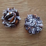 Flosset stof blomst nr. 37