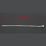 Europæisk Clip Armbånd 21 cm Glat lås Sølv forgyldt 925