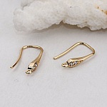 Øreringeholder N°26 Forgyldt krog og Strass