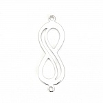 Connector 'Infinity' symbol 18k platin kobber