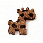 Giraffepels brun 26x34mm x 1