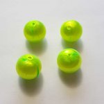 Vævet perletråd 15 mm Fluo Green