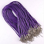 10 halskæder imiteret læder diameter 1,5 mm 40 cm AF-02-4 