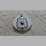 rund glas cabochon 10mm fugle 023 