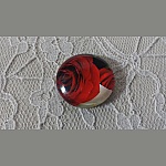 glas cabochon rund 25mm blomst 01-027 