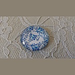 glas cabochon rund 25mm blomst 010 