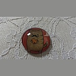 glas cabochon rund 25mm overskæg 009 