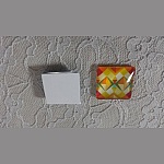 glas firkantet cabochon 25mm 014 