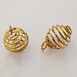 Perle Spiral Spring Cage 19 mm Guld N°06