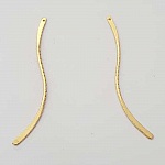 Bar buet metalstang sølv 1 ring N°02 guld