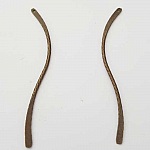 Bar buet metalstang forsølvet 1 ring N°03 Bronze