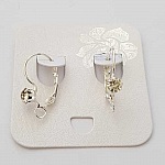 Dormeuse øreringeholder N°100 x 1 par sølv