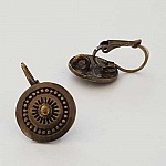 Dormeuse øreringe stander N°116 x 1 par bronze