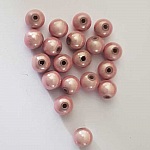 Perle Magique Ronde 10 mm Rose x 10