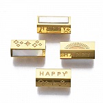 Perle tube 12 mm Happy Acier Inoxydable N°06