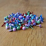 100 Attaches Parisiennes Rondes Assortiment N°01- 5 mm